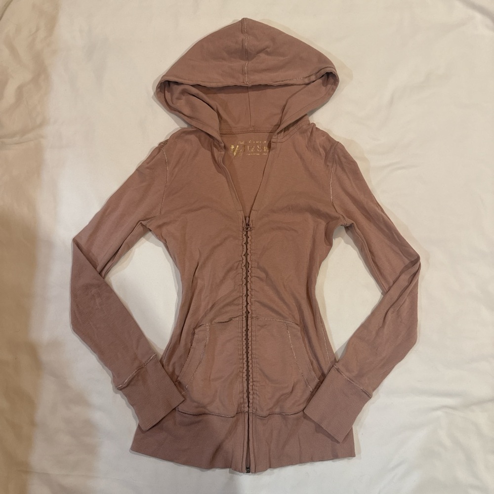 Pink Zip-Up Hoodie